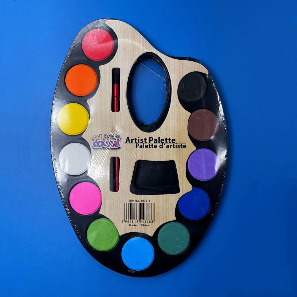 Набор из 12 твердых акварельны – обзор и цена Painting Supplies