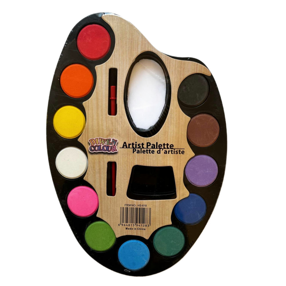 Набор из 12 твердых акварельны – обзор и цена Painting Supplies