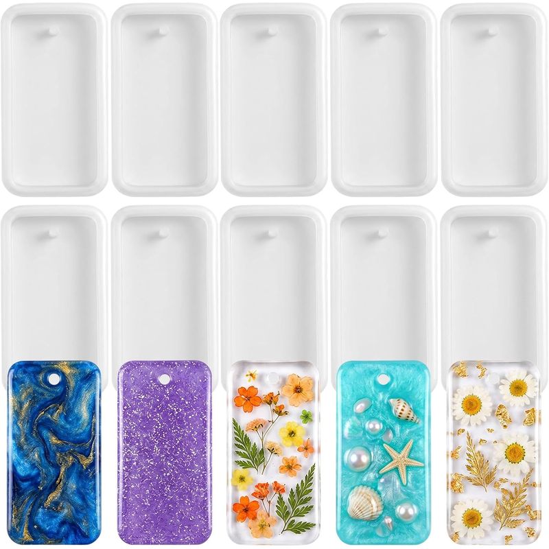 10 форм для литья бижутерии из – обзор и цена Silicone Epoxy Resin Molds Set