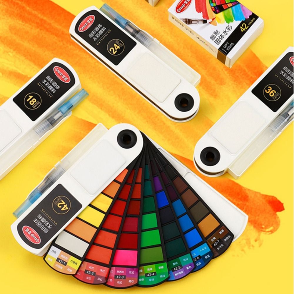 Набор акварельных красок в скл – обзор и цена Watercolor Paint Set Solid Pigment