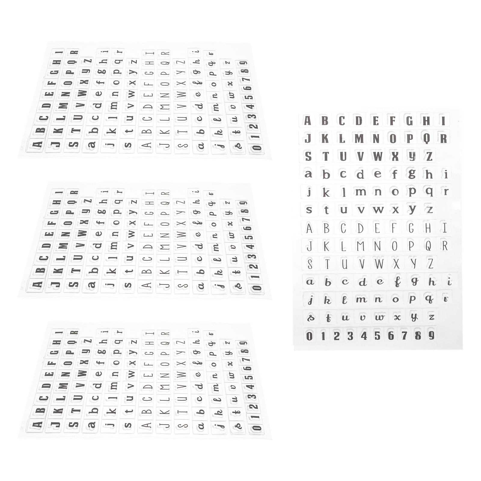 Набор из 4 прозрачных силиконо – обзор и цена Clear Silicone Stamps For Card Making