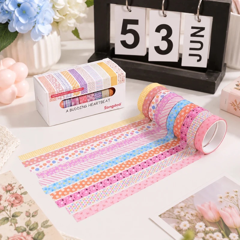 10 рулонов пастельной цветочно – обзор и цена Scrapbooking