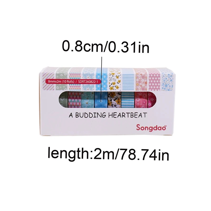 10 рулонов пастельной цветочно – обзор и цена Scrapbooking