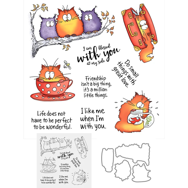 Металлические вырубные ножи и  – обзор и цена Clear Silicone Stamps For Card Making