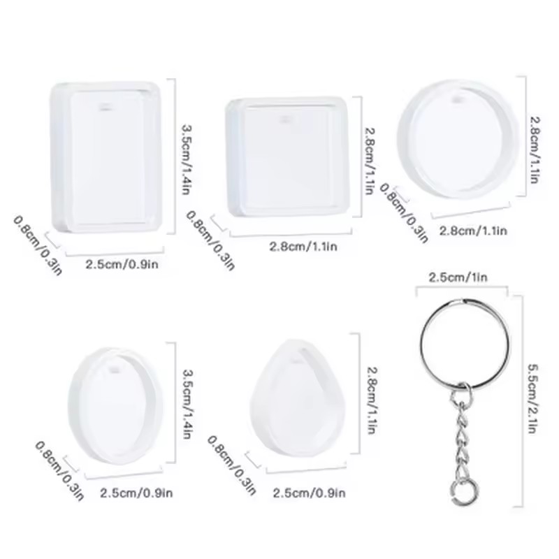 Набор из 20 штук: силиконовые  – обзор и цена Silicone Epoxy Resin Molds Set